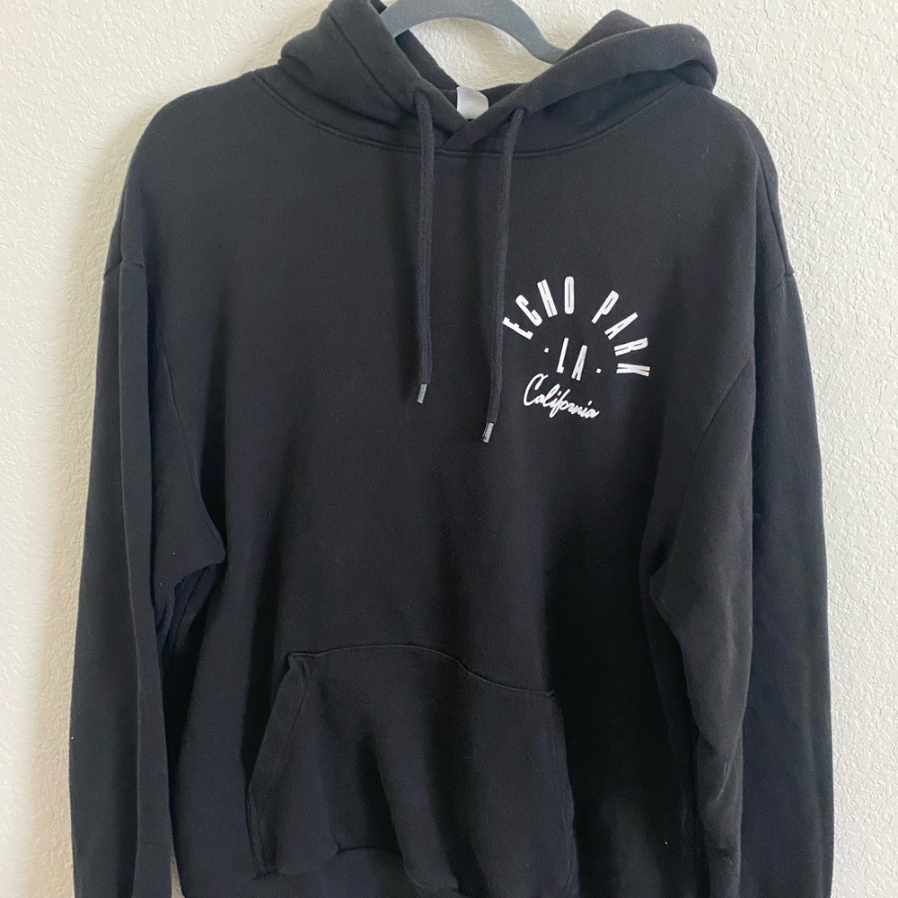 Oversized black comfy hoodie